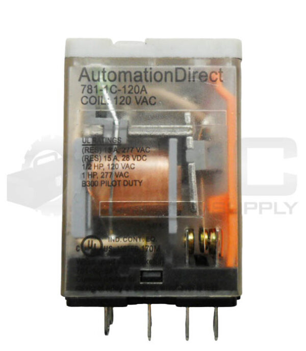 LOT OF 3 AUTOMATION DIRECT 781-1C-24D RELAY 24VDC15A 277VAC - Image 4