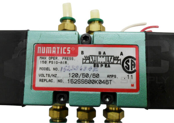 NUMATICS 152SS400K046T SOLENOID VALVE 152SS63AK W/ (2) 228-829B COIL - Image 6