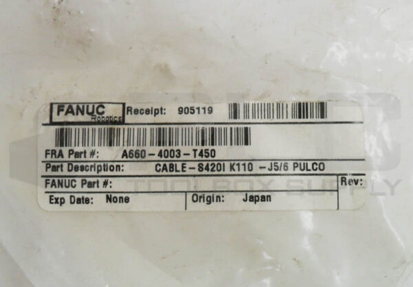 NEW FANUC A660-4003-T450 CABLE S420I K110-J5/6 PULCO - Image 5