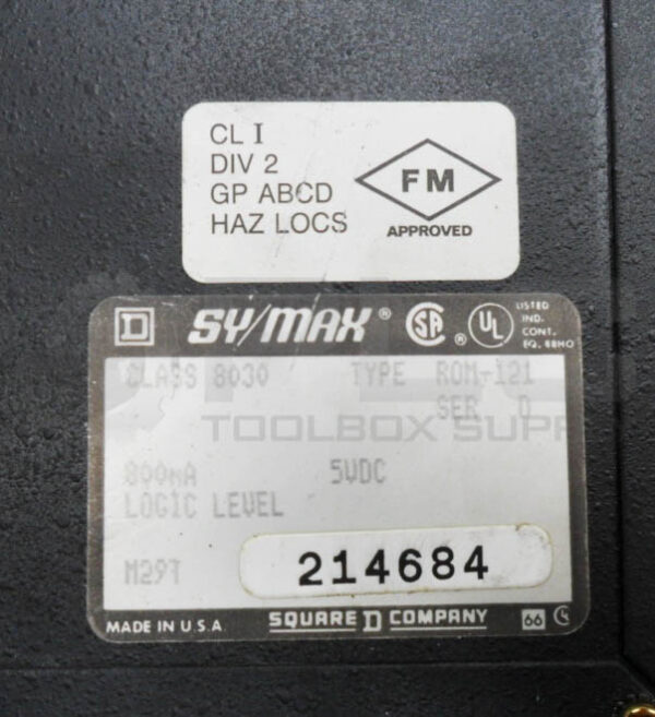 SQUARE D SY/MAX 8030 ROM-121 /D ANALOG OUTPUT MODULE 5VDC *READ* - Image 5