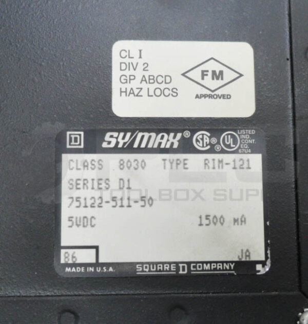 SQUARE D SY/MAX 8030 RIM121 /D1 ANALOG INPUT MODULE 5VDC RIM121 75122-511-50 - Image 5