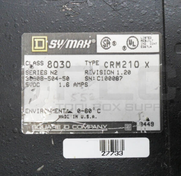 SQUARE D SY/MAX 8030 CRM210X /N2 LOCAL INTERFACE MODULE 5VDC 1.6A 30608-504-50 - Image 5