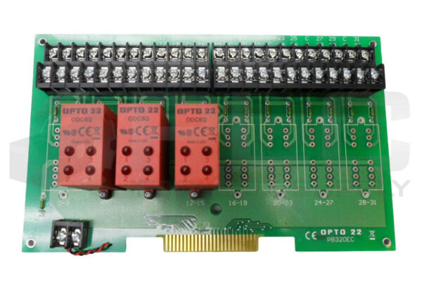 OPTO 22 PB32DEC MOUNTING RACK BOARD W/ (3) ODC5Q OUTPUT RELAY - Image 2