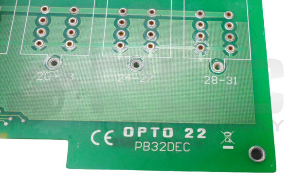 OPTO 22 PB32DEC MOUNTING RACK BOARD W/ (3) ODC5Q OUTPUT RELAY - Image 5