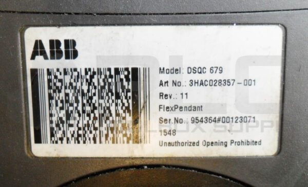 ABB 3HAC028357-001 FLEX PENDANT DSQC 679 *UPS RED AVAILABLE* - Image 6