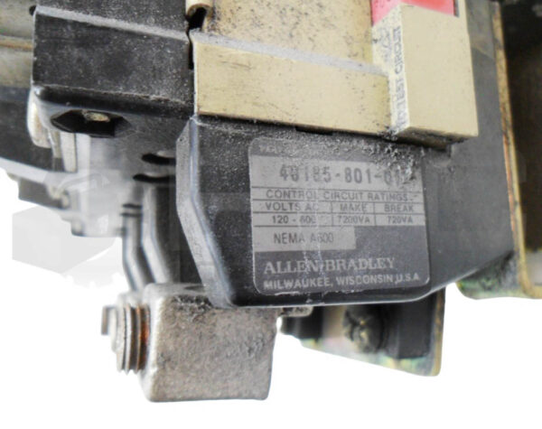 ALLEN BRADLEY 409-D104ND /A MOTOR STARTER W/ CD236 W/ 40185-801-01 W/ 595-A /B - Image 7
