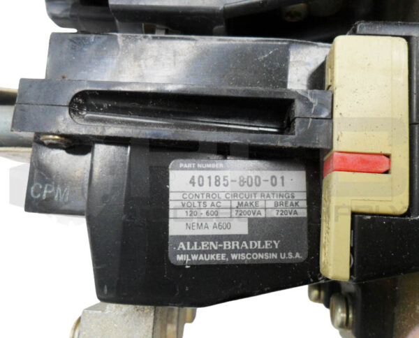 ALLEN BRADLEY 409-C68ND /B FULL VOLTAGE STARTER W/ CC236 COIL W/ 40185-800-01 - Image 6