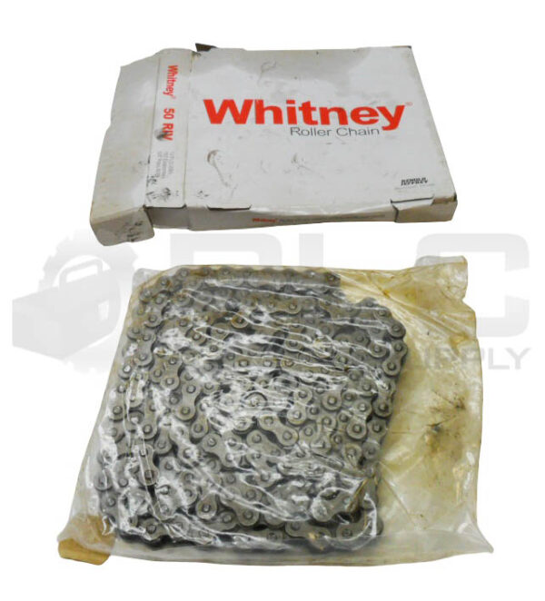 NEW WHITNEY 50 RIV ROLLER CHAIN 10' 192 LINKS 5/8" PITCH *READ*