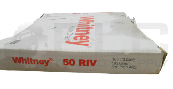 NEW WHITNEY 50 RIV ROLLER CHAIN 10' 192 LINKS 5/8" PITCH *READ* - Image 3