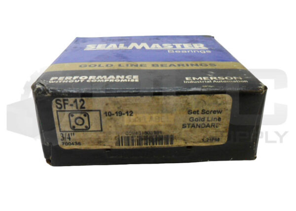SEALED NEW SEALMASTER SF-12 4 BOLT FLANGE BEARING 3/4" *READ* - Image 3