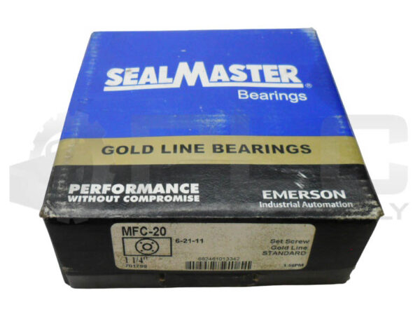 SEALED NEW SEALMASTER MFC-20 4 BOLT FLANGE BEARING 1-1/4" *READ*