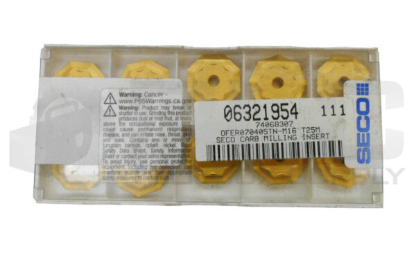 SEALED NEW BOX OF 10 SECO OFER070405TN-M16 CARBIDE INSERTS T25M - Image 2