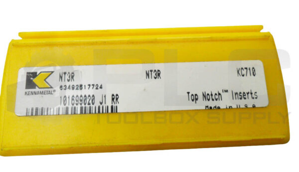 NEW BOX OF 5 KENNAMETAL NT3R CARBIDE INSERTS KC710 - Image 4