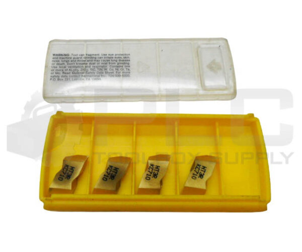 NEW BOX OF 4 KENNAMETAL NT3R CARBIDE INSERTS KC710