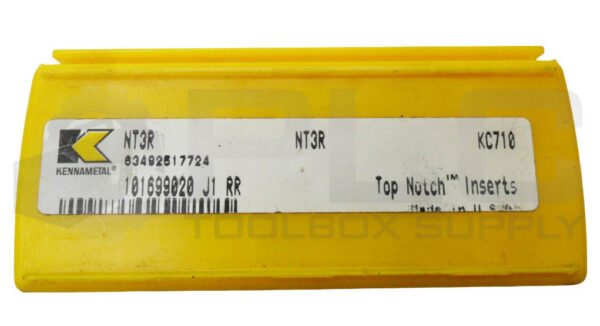 NEW BOX OF 4 KENNAMETAL NT3R CARBIDE INSERTS KC710 - Image 4