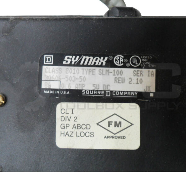 SQUARE D SY/MAX 8010 SLM-100 /IA TERMINAL LOADER/MONITOR 0.6A 5VDC 30606-503-50 - Image 4