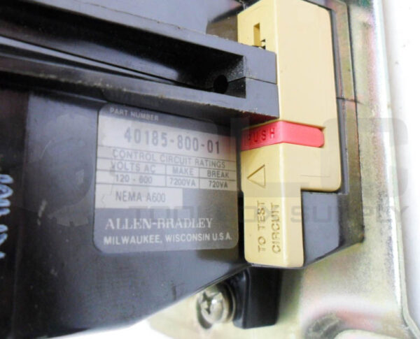 ALLEN BRADLEY 509-COD /B CONTACTOR W/ CC236 W/ 40185-800-01 W/ 595-A /B  509-C0D - Image 6