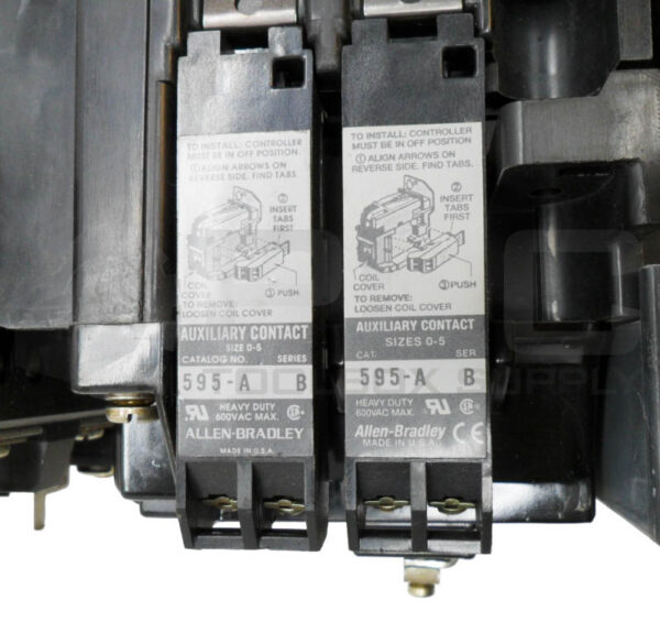 ALLEN BRADLEY 509-DOD /A CONTACTOR W/ CD236 W/ 40185-801-01 W/ (2) 595-A /B - Image 6