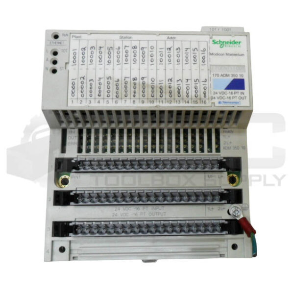 SCHNEIDER ELECTRIC 170ADM35010 I/O BASE W/ 170ENT11001 ETHERNET MODULE - Image 2