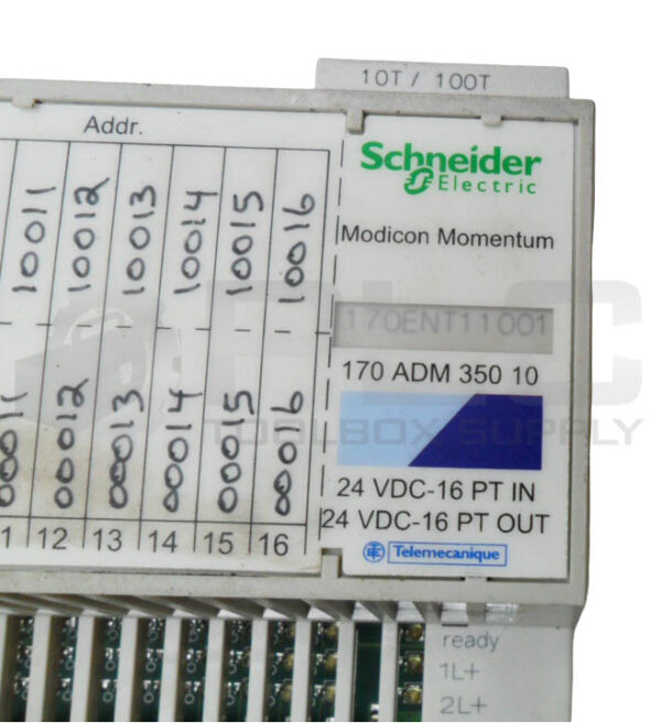 SCHNEIDER ELECTRIC 170ADM35010 I/O BASE W/ 170ENT11001 ETHERNET MODULE - Image 5