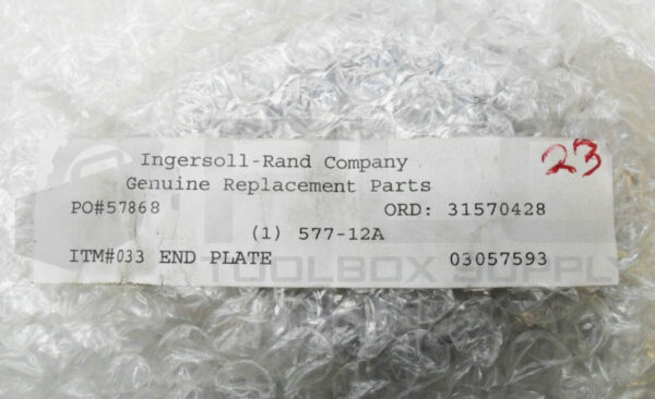 SEALED NEW INGERSOLL RAND 577-12A END PLATE - Image 3