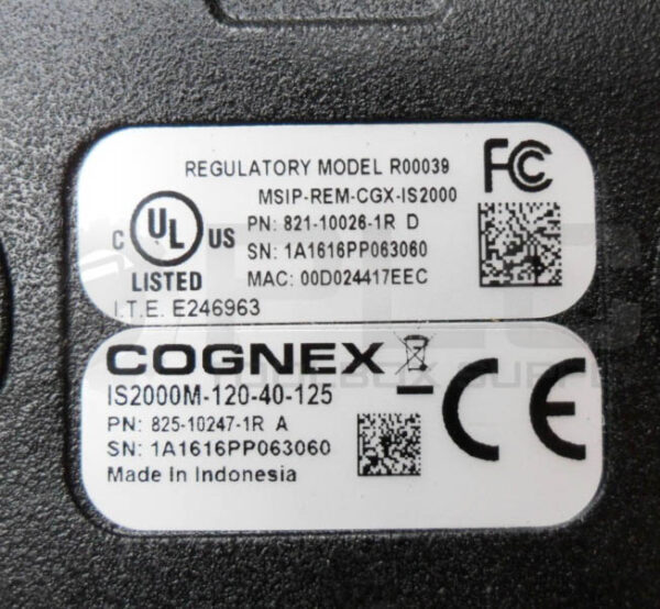 COGNEX IS2000M-120-40-125 825-10247-1R /A MSIP-REM-CHZ-IS2000 821-10026-1R /D - Image 5
