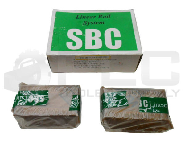 NEW BOX OF 2 SBC SBI 25FL-K2-2PCS LINEAR RAIL SYSTEM