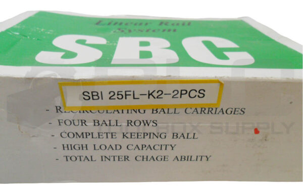 NEW BOX OF 2 SBC SBI 25FL-K2-2PCS LINEAR RAIL SYSTEM - Image 5