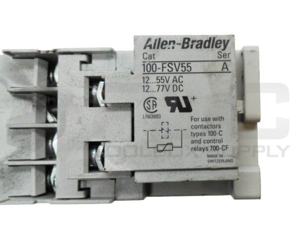 ALLEN BRADLEY 700-CF310E* /A CONTACTOR 600VAC W/ 100-FSV55 /A SURGE SUPPRESSOR - Image 5