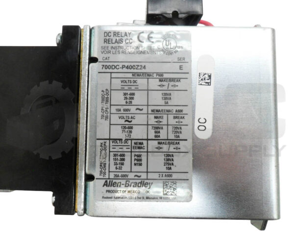 ALLEN BRADLEY 700DC-P400Z24 /E DC RELAY W/ PD714 W/ 700-N24 /B SURGE SUPPRESSOR - Image 7