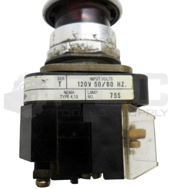 ALLEN BRADLEY 800T-FXP16D4 /T PUSH BUTTON W/ 40171-002-01 COIL W/ 800T-XA /D - Image 7