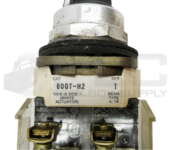 ALLEN BRADLEY 800T-H2 /T SELECTOR SWITCH W/ (3) 800T-XA /D CONTACT BLOCK - Image 5