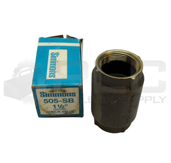NEW SIMMONS 505-SB CHECK VALVE 1-1/2" *READ*