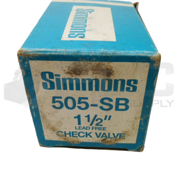 NEW SIMMONS 505-SB CHECK VALVE 1-1/2" *READ* - Image 5