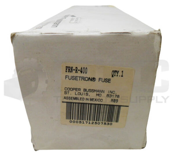 SEALED NEW COOPER BUSSMANN FRN-R-400 FUSETRON FUSE 400A 250V AC/DC *READ* - Image 3