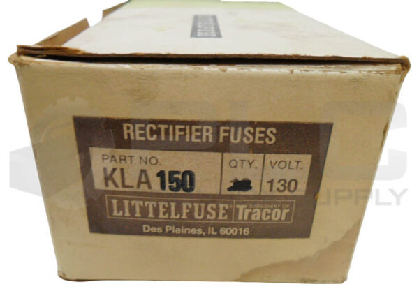 NEW BOX OF 9 LITTELFUSE KLA150 RECTIFIER FUSE 150A 130V *READ* - Image 5