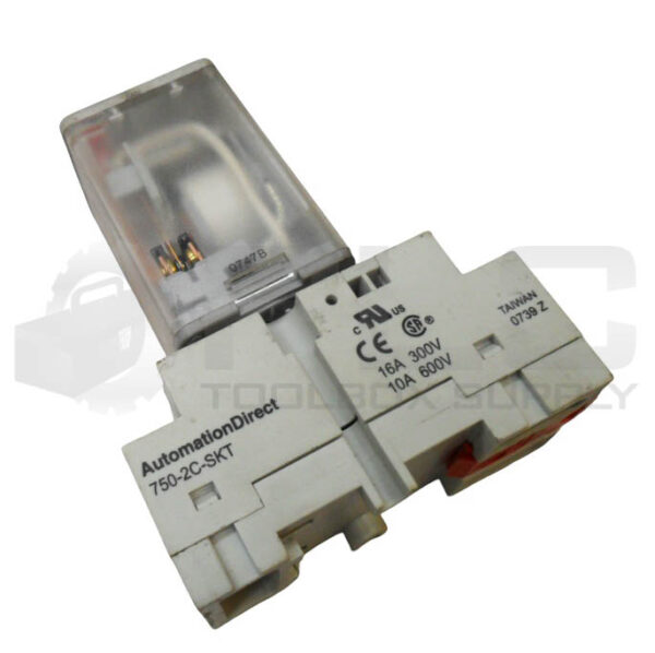 AUTOMATION DIRECT 750-2C-120A RELAY 120VAC W/ 750-2C-SKT RELAY SOCKET - Image 4
