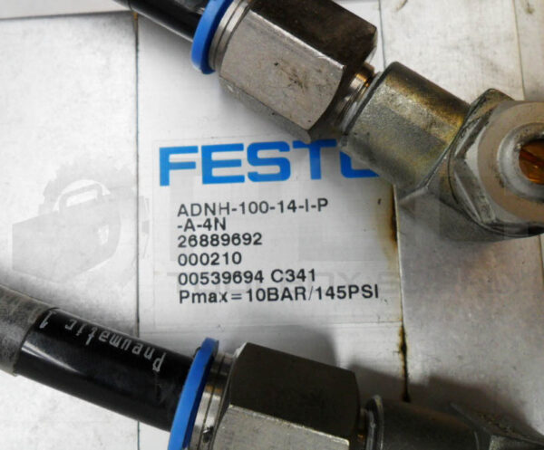 FESTO ADNH-100-14-I-P-A-4N HIGH-FORCE CYLINDER 26889692 W/ LCB400 LOAD CELL - Image 8