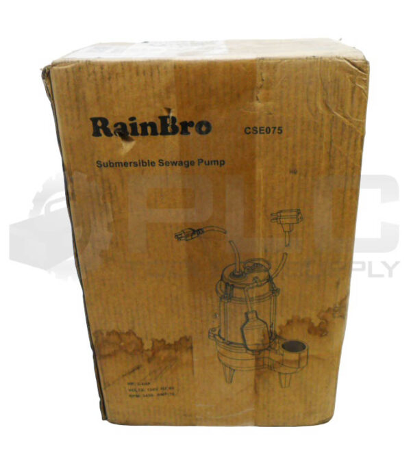 SEALED NEW RAINBRO CSE075 SUBMERSIBLE SEWAGE PUMP 3/4HP *READ*