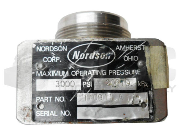 NORDSON 110911 A VALVE 3000PSI - Image 5