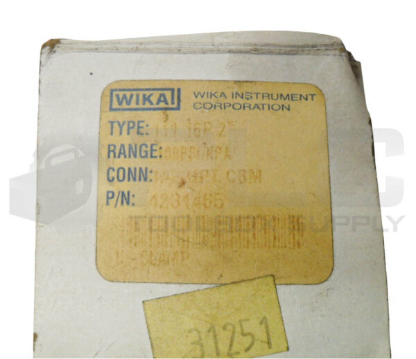 NEW WIKA 4231465 GAUGE 111.16P2 1/4" NPT 0-100PSI *READ* - Image 6