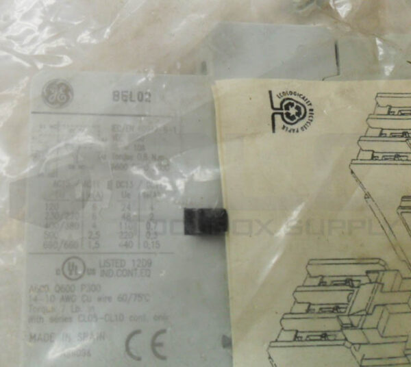 SEALED NEW GENERAL ELECTRIC BEL02 MECHANICAL INTERLOCK CONTACT - Image 3