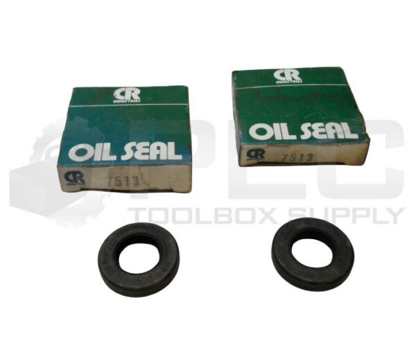 LOT OF 2 NEW CR INDUSTRIES 7513 OIL SEAL 11/16" ID 1-3/8"OD *READ*