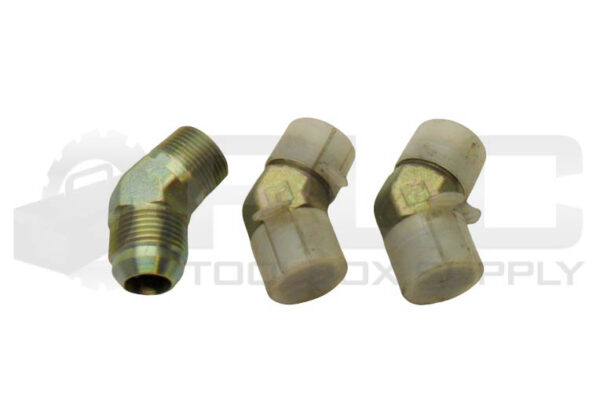 LOT OF 3 NEW PARKER 45 DEGREE MALE TO MALE FITTING 11/16"