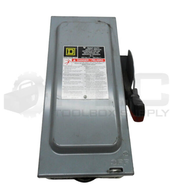 SQUARE D H361 /F05 HEAVY DUTY SAFETY SWITCH 30A 600 VAC/DC - Image 2