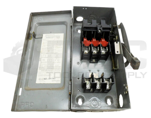 SQUARE D H-361 /E1 SAFETY SWITCH 30A 3PH 600VAC - Image 4