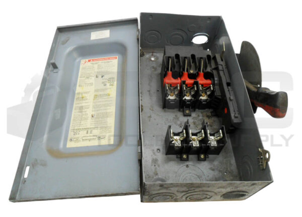 SQUARE D H362 /F05 HEAVY DUTY SAFETY SWITCH 60A 600V AC/DC - Image 4