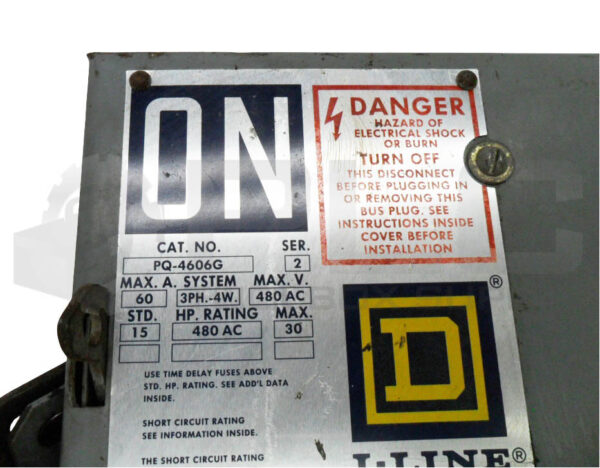 SQUARE D PQ-4606G /2 I-LINE BUSWAY SWITCH 60A 600VAC 3PH - Image 6