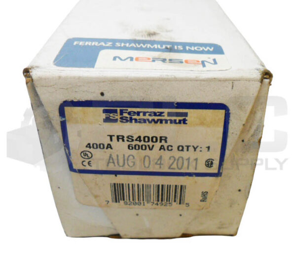 NEW FERRAZ SHAWUT TRS400R TRI-ONIC FUSE 400A 600V AC/DC *READ* - Image 5