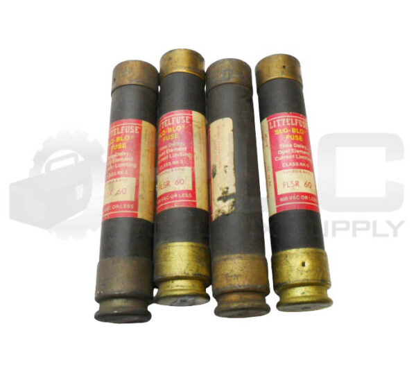 LOT OF 4 LITTELFUSE FLSR 60 TIME DELAY FUSE 60A 600VAC